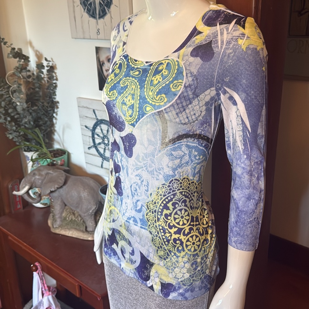 NWT Style&Co size small Women's Multicolor Patterned Top - Picture 3 of 6